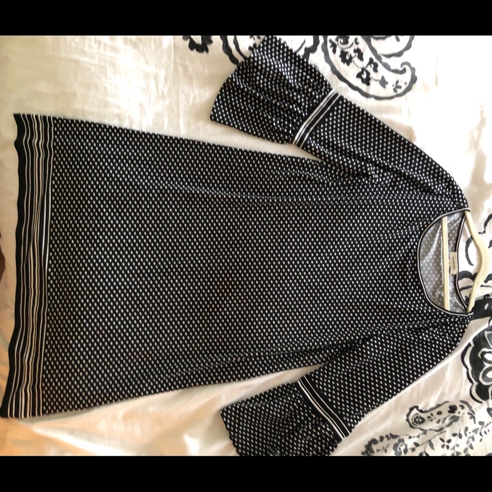 Max Studio boho sleeve black and white dress